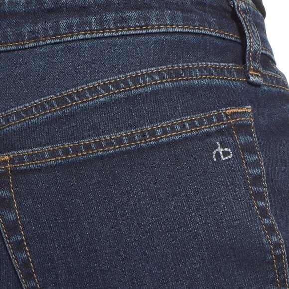 NWT Rag & Bone Jeans Dre Low Rise Boyfriend Jeans Bianca Dark Wash Size 26 | 2 - Picture 6 of 14
